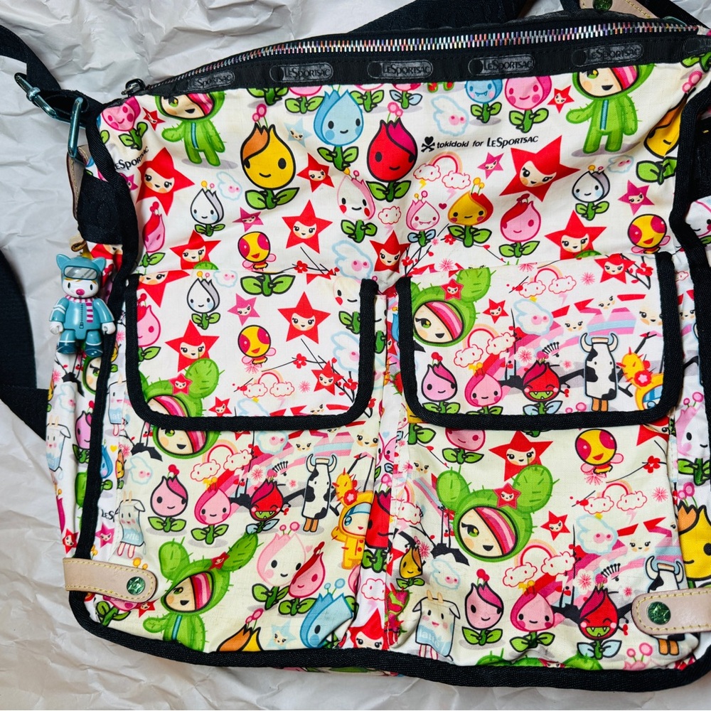 LeSportsac Tokidoki Multicolor Cartoon Print Bag